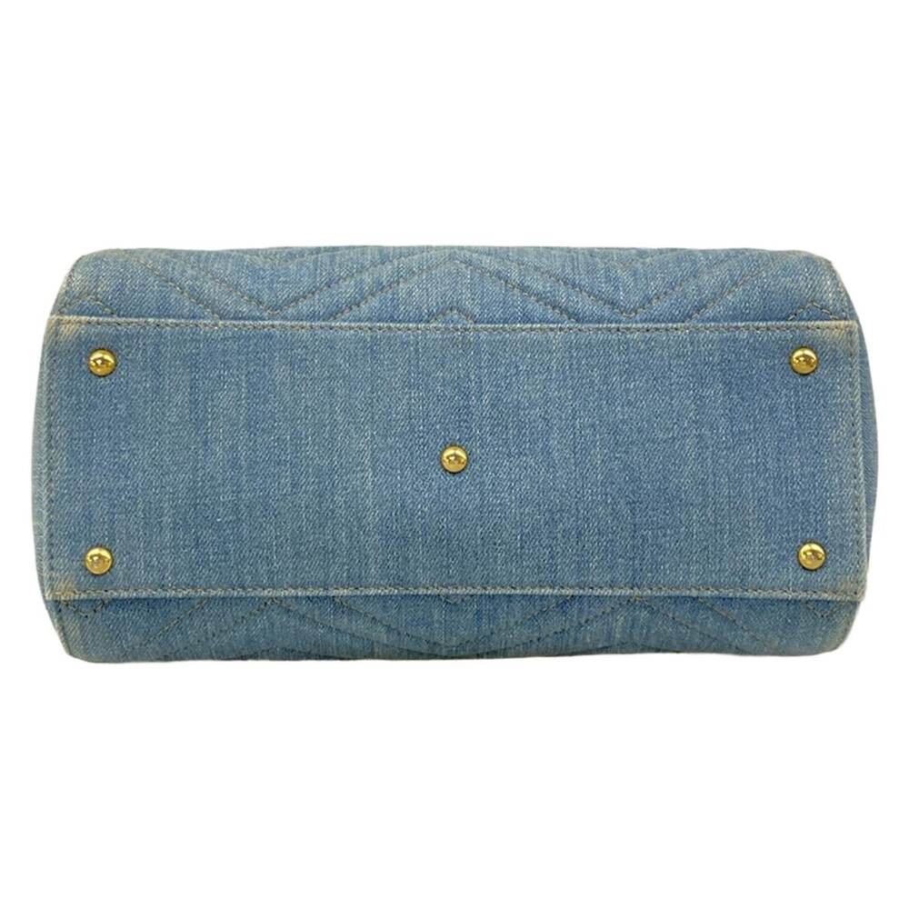 Gucci GG Marmont Handbag 448054 Blue Navy Denim Leather - Picture 5 of 15